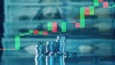 Dynamic stock rates and money on a multilayered screen