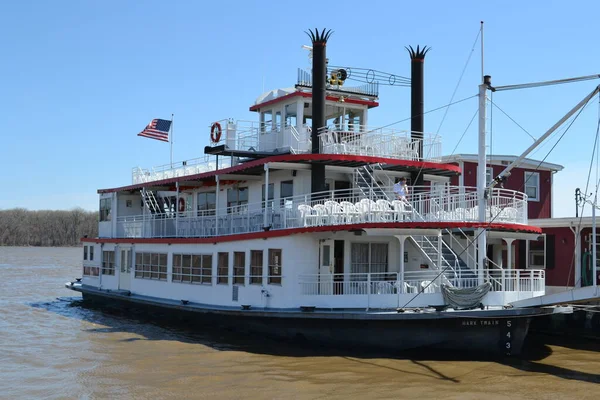 Mark Twain Riverboat Mississippi River 图库图片