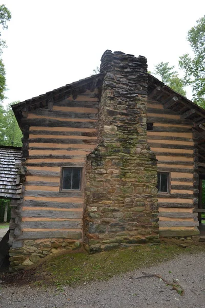 Starý Dřevěný Dům Vesnici — Stock fotografie