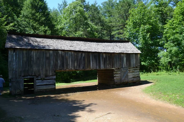 Vieille Maison Bois Dans Forêt — Photo