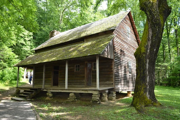 Παλιό Ξύλινο Σπίτι Στο Δάσος — Φωτογραφία Αρχείου