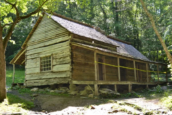 Starý Dřevěný Dům Lese — Stock fotografie