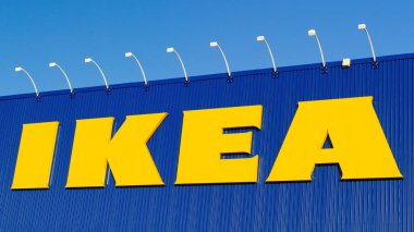 Dartmouth, Kanada - 21 Mayıs 2018: IKEA mağaza tabelası. IKEA mobilya, ev eşyaları ve aksesuarları tasarlayan ve satan çok uluslu bir şirkettir..