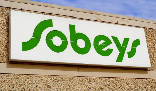 加拿大特鲁罗 2020年3月19日 Sobeys商店标志 Sobeys Inc 是加拿大第二大食品零售商 拥有1 500多家超市 — 图库照片