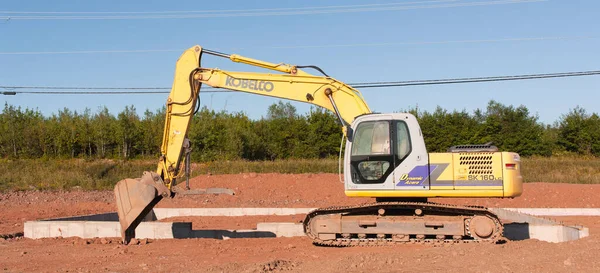 Truro Canadá Septiembre 2016 Excavadora Kobelco 160 Kobelco Construction Machinery —  Fotos de Stock