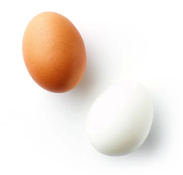 Очищене Варене Яйце Варене Яйце Шкаралупі Ізольовано Білому Тлі Вид Ліцензійні Стокові Фото