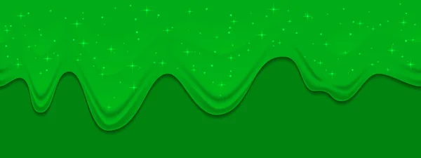 Зеленый Дриблинг Слизь Греческом Фоне Поток Токсичной Липкой Жидкости Векторный — стоковый вектор