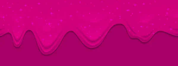 Розовая Слизь Фиолетовом Фоне Карамельная Желейная Жидкость Векторный Фон — стоковый вектор
