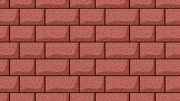 赤レンガの壁 シームレスなパターン 家の壁の背景の質感 ベクトル背景 — ストックベクタ