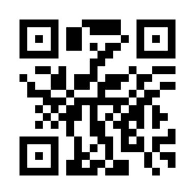 QR kodu. Beyaz arkaplanda izole edilmiş tarama için örnek vektör QR kodu