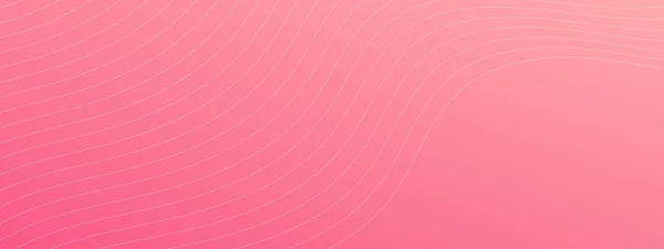 Dynamic Background Wave Lines Pink Gradient Backdrop White Wave Lines — Stockvektor