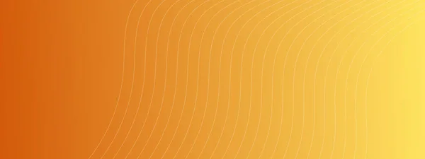 Dynamic Background Wave Lines Yellow Gradient Backdrop White Wave Lines — Stockvektor