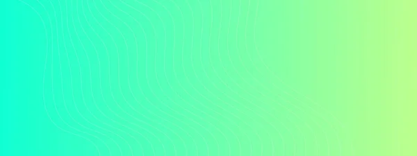 Dynamic Background Wave Lines Green Gradient Backdrop White Wave Lines — Stockvektor