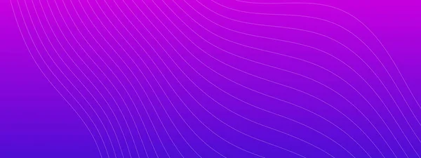 Динамічний Фон Хвильовими Лініями Фіолетовий Градієнтний Фон Білими Хвильовими Лініями — стоковий вектор