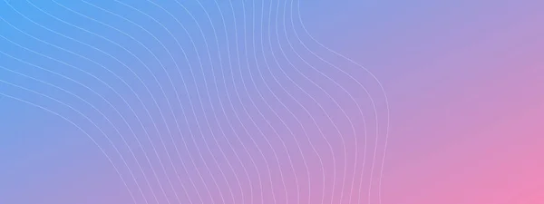 Dynamic Background Wave Lines Purple Gradient Backdrop White Wave Lines — Stockvektor