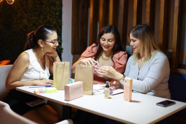 Entrepeneur Women Packing Products of Business Smiling. High quality photo