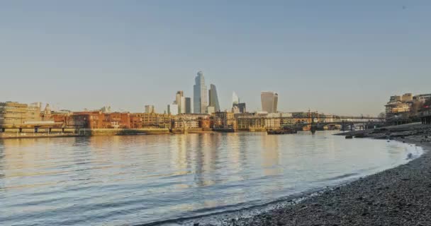 London Hyperlapse Timelapse Hyper Lapse Time Lapse Modern Buildings Skyscrapers — Vídeos de Stock