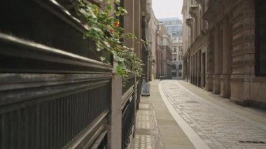 Empty roads and quiet streets with almost no people and no traffic during the Coronavirus pandemic Covid-19 lockdown, taken at rush hour at Bank in the City of London, England, Europe