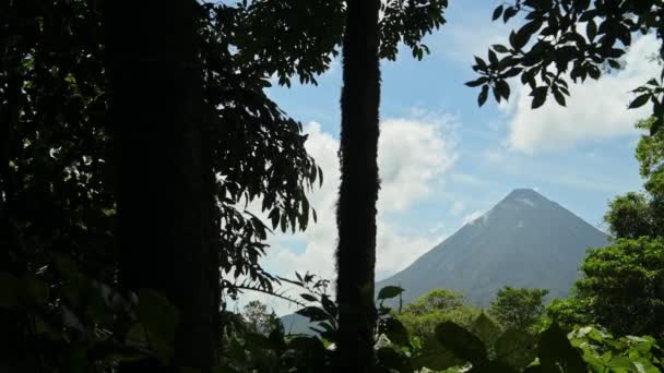 Arenal Volcano National Park Landscape Costa Rica Tropical Rainforest Jungle — Stockvideo
