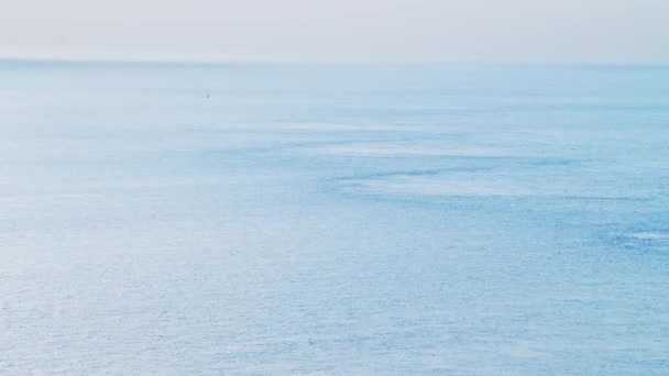 Aerial Drone View Calming Peaceful Blue Ocean Seascape Background Vast — Wideo stockowe