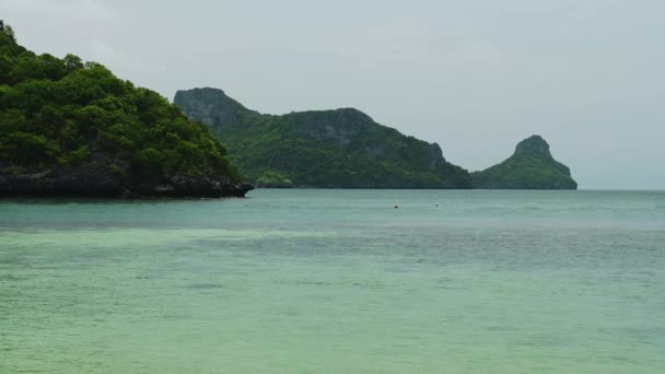 Thai Islands Scenery Thailand Limestone Karst Landscape Ang Thong National — Vídeo de Stock