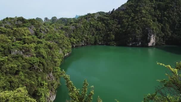 Thailand Landscape Amazing Thai Islands Tropical Scenery Beautiful Emerald Green — Video