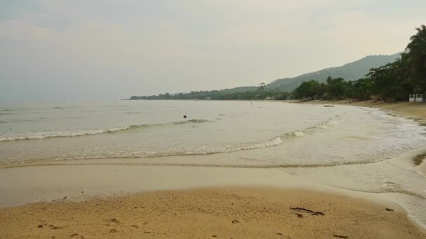 Lamai Beach Landscape Koh Samui Island Tropical Beautiful Sandy Beach — ストック動画