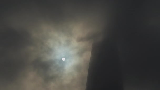 London Timelapse Shard Time Lapse Dramatic Moody Clouds Mist Moving — стокове відео