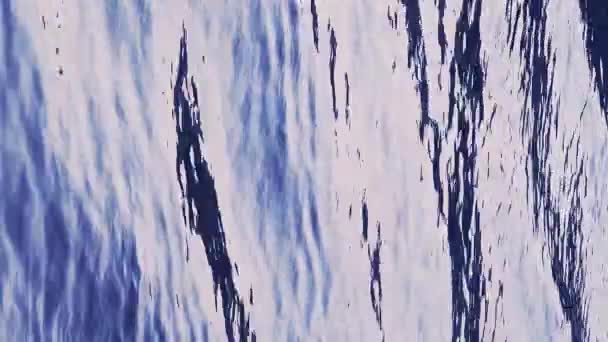 Vertical Background Video Flowing Water Nature Abstract Ripples Cool Blue — Vídeo de Stock