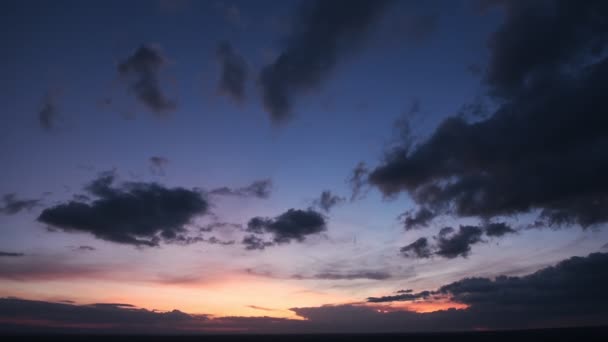 Stunning Scenery Dark Clouds Colorful Sky Kenya Sunset Low Angle — Stock videók
