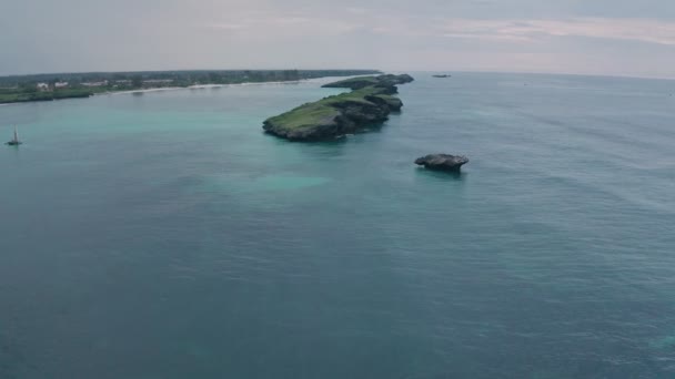 Watamu Bay Beach Malindi Kenya Aerial Drone View — Vídeo de Stock
