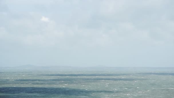 Панорамний Вид Море Хмарний Ландшафт Національного Парку Пембрукшир Уельс — стокове відео
