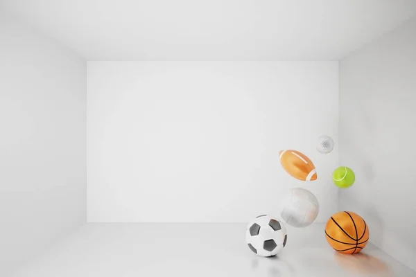 football ball object. online sport lives watch. 3d illustration. soccer ball background design. abstract 3d technology stadium goal concept. realistic rendering. bet casino sports game competition.