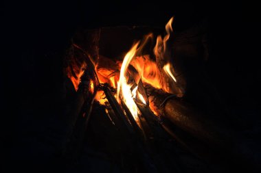 Bali 'de ev mutfak şöminesi