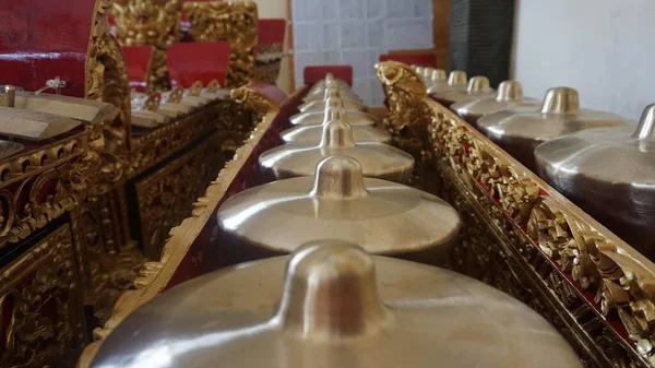 Gamelan Uno Strumento Musicale Tradizionale Indonesiano — Foto Stock