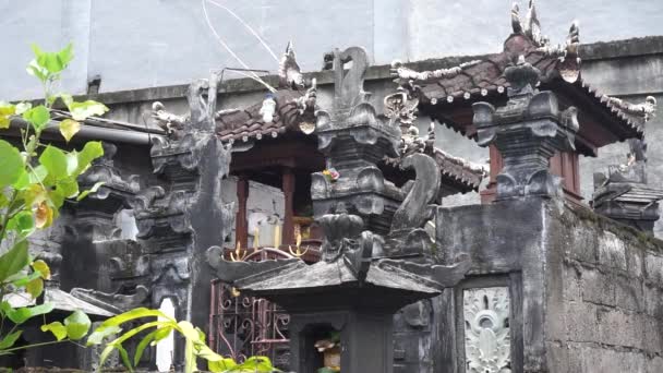 Sanggah Místo Modlitby Hinduisty Bali — Stock video