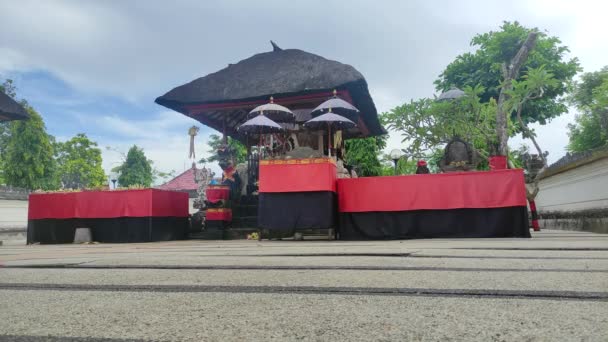 Patio Central Del Templo Bali Templo Nusa Penida Bali Templo — Vídeos de Stock