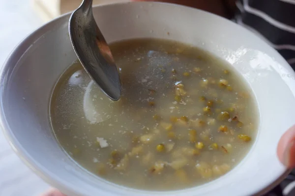 Bubur Kacang Hijau Mung Haricots Porridge Est Généralement Consommé Comme — Photo