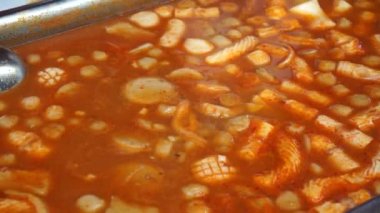 Tteokbokki, this is a common street food found in South Korea. Korean Street Food