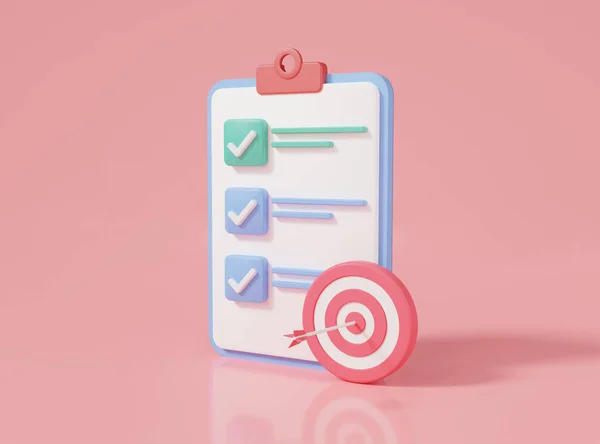 Clipboard Paper Huge Target Arrows Seo Optimization Business Goals Concept — Stockfoto