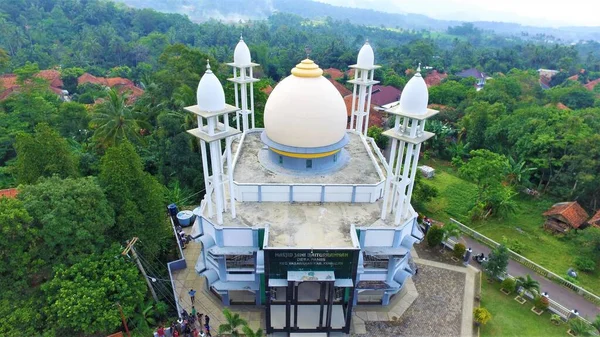 Bandung Indonesia Abril 2020 Vista Aérea Mezquita Para Público — Foto de Stock