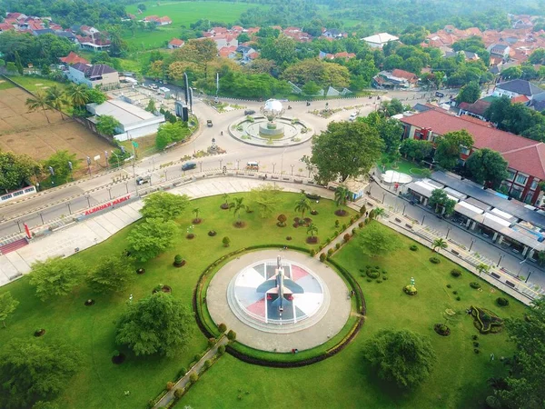 Pemandangan Udara Yang Indah Jalan Lingkar Bandung Java Barat Indonesia — Stok Foto