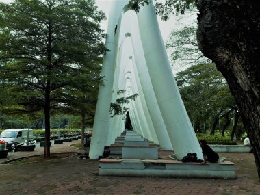 Güzel hava manzarası, Benyamin Sueb yolunda Panorama, Jakarta-Endonezya.