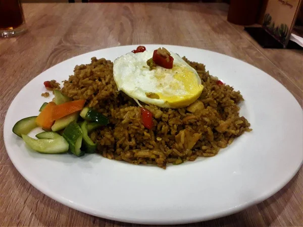 Indonesische Voedsel Kant Klare Gefrituurde Rijst — Stockfoto