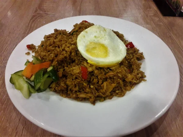 Indonesische Voedsel Kant Klare Gefrituurde Rijst — Stockfoto