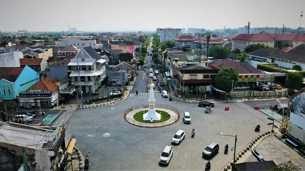 Yogyakarta Indonesia May 2022 Beautiful Aerial View Ring Road Welcome — 스톡 사진