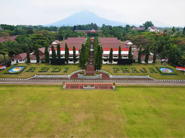Bandung Indonesia Abril 2022 Vista Aérea Del Ipdn Edificio Escuela — Foto de Stock