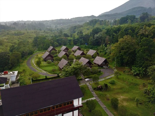 Kuningan Indonesia June 2022 Beautiful Aerial View Tourist Park Mountains — ストック写真