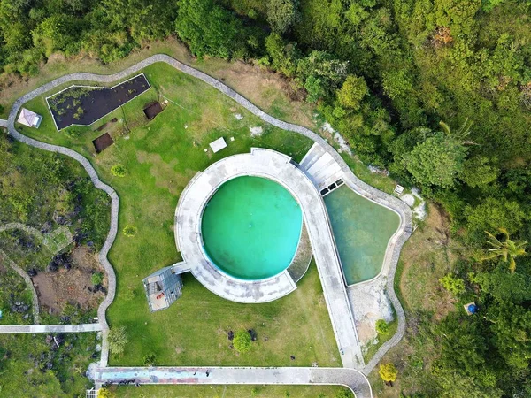 Kuningan Indonesië Juni 2022 Prachtig Uitzicht Vanuit Lucht Toeristische Park — Stockfoto