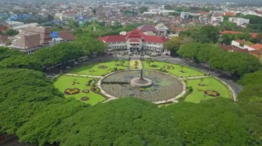 Aerial view - Solo city hall office building -Indonesia.